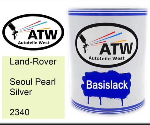 Land-Rover, Seoul Pearl Silver, 2340: 1L Lackdose, von ATW Autoteile West.